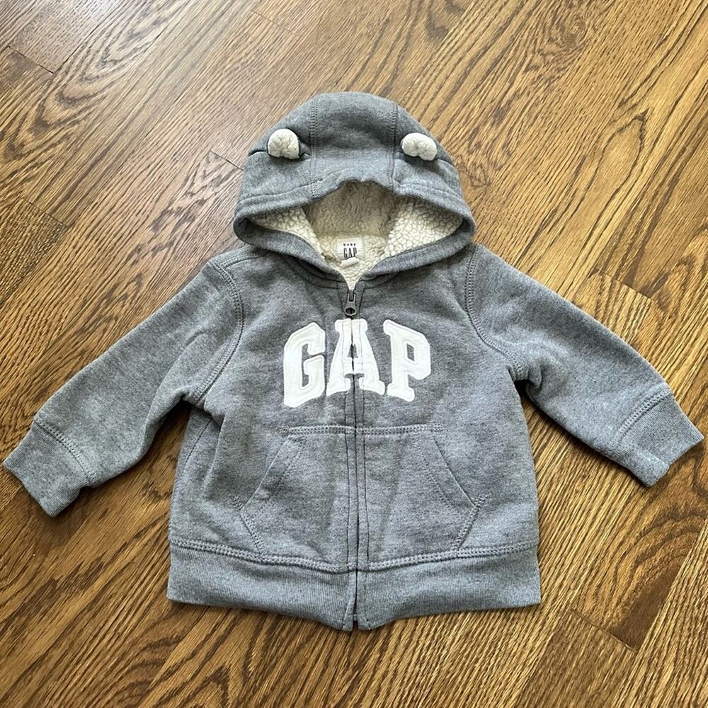 Baby Gap logo hoodie, size 6-12 month